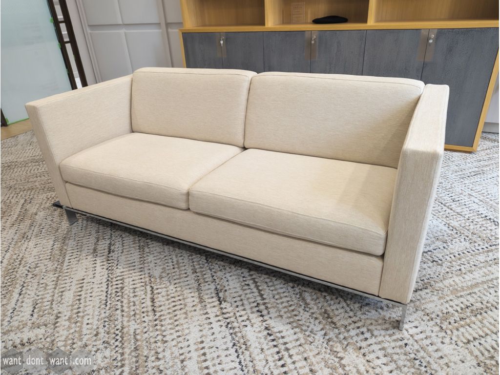 Used Walter Knoll fabric two-seater sofa 