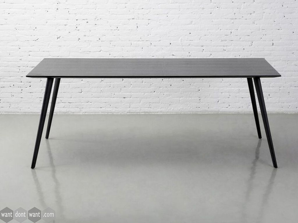 Used 1800mm Workstories table in black 