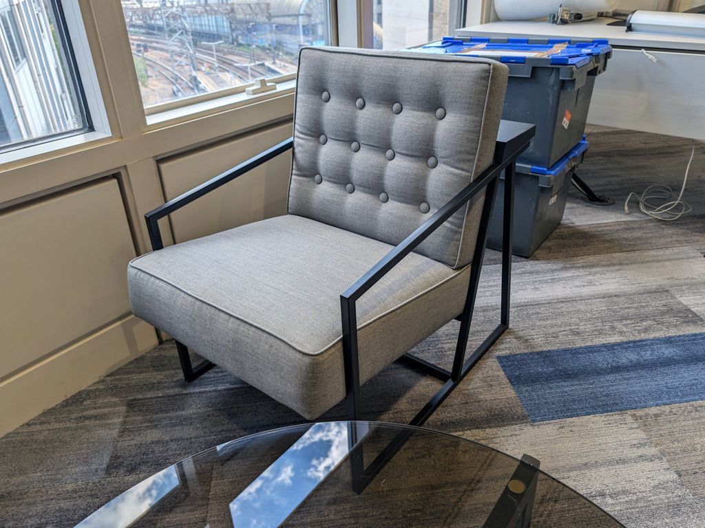 Used Orangebox Lossit armchair in grey