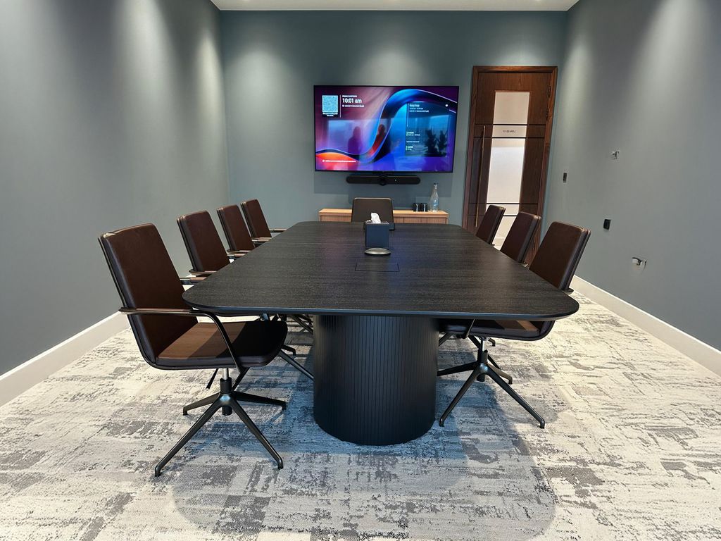 Used 2800mm Rawside meeting table with power