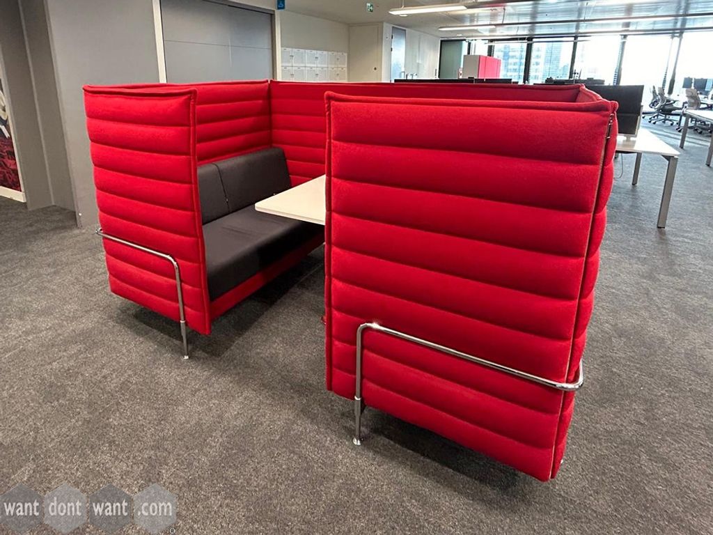 Used 4 person Vitra Alcove Cabin sofas