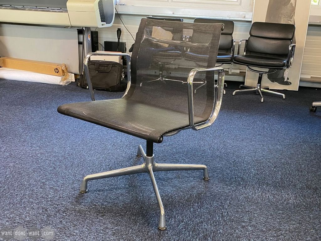 Used Vitra Charles Eames meeting chair with arms 