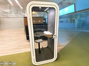 Refurbished Framery O acoustic pod with petrol blue matt exterior - 12 month warranty