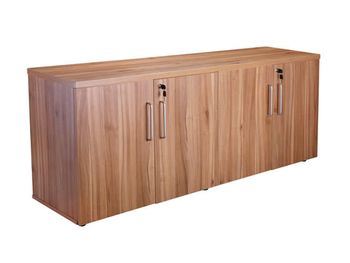 Brand New 4-door credenzas from stock. Available in American Black Walnut.