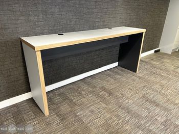 Used 2400mm bespoke high table with power