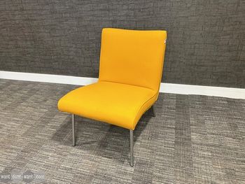 Used Walter Knoll Vostra Chair in yellow