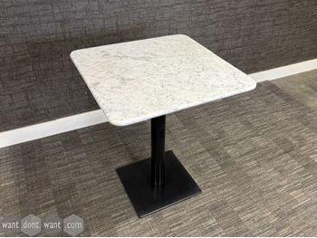 Used 650mm Pedrali square marble cafe table