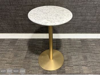 Used 450mm Pedrali round marble cafe table