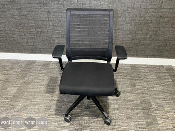 Used Steelcase 'Think' Task chairs in black
