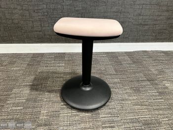 Used Konig + Neurath Quick.111 stand support stool in black and pink