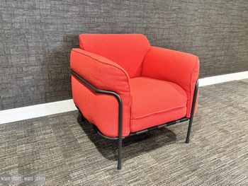 Used Modus Clara chair in coral red