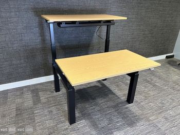 Used 1200mm WSOF sit-stand bench desk 