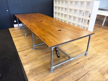 Used 3850mm scaffold solid wood table