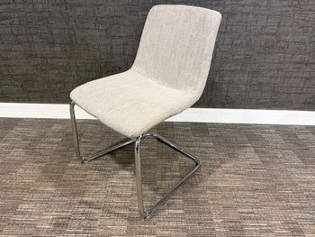 Used cantilever chairs in grey upholstery