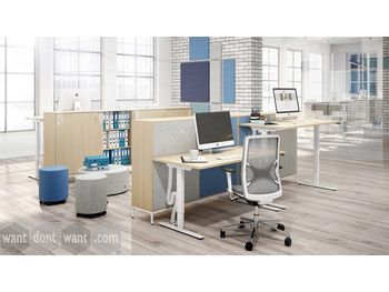 Electric height adjustable desks.