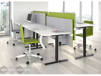 Electric height adjustable desks.