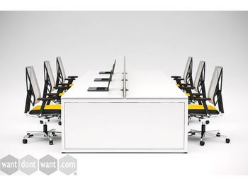 Brand New Bench Desks with O Frame and Infill
