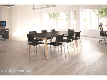 Brand new Boardroom Table with Solid Wooden Legs and High Pressure Laminate Top