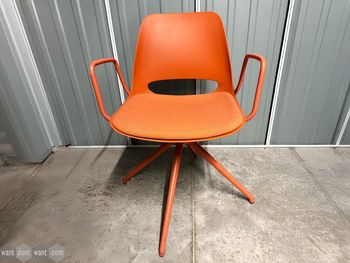 Used Boss Design saint chair with upholstered seat 