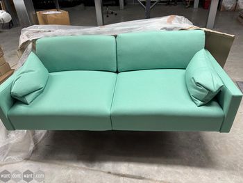 Used 2-seater Connection Leo sofa with black frame