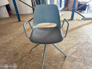 Used Boss Design saint chair with arms and upholstered seat 