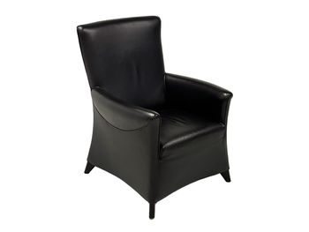 Refurbished Wittmann Leather Armchair Chair, designed by Paolo Piva