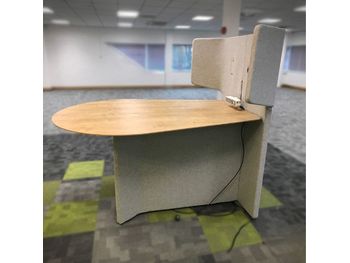 Refurbished 1300mm Orangebox Away From The Desk High Media Table
