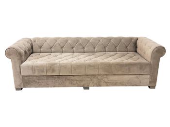Refurbished 2500mm Restoration Hardware Modena Chesterfield Sofa