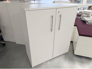 Used white cupboard with shelves