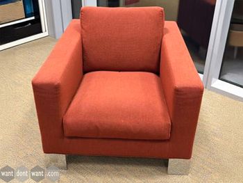 Used Minotti Pollock Armchair in orange