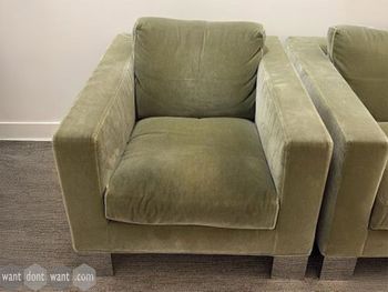 Used Minotti Pollock Armchair in olive