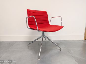 Used Arper chair in red
