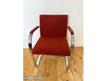 Used Knoll 'Brno' meeting chair in red