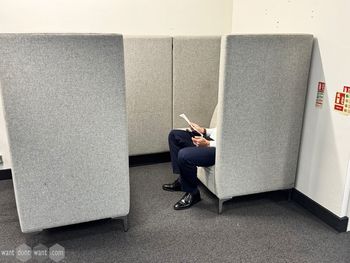 Used Frovi Huddle Cave 4-person meeting booths