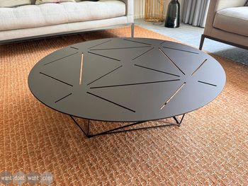 Used 900mm Walter Knoll metal craft coffee table 