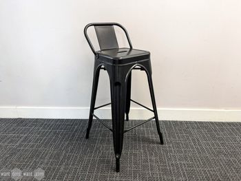 Used black stool with back