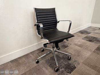 Used chrome meeting chair