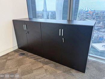 Used 2000mm grey lockable cupboard