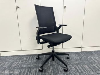 Used Senator 'Ecoflex' Operator Chairs in Black