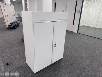 Used cupboards with planters 