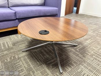 Used 750mm Senator round coffee table with grommet