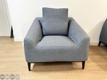 Used grey armchair 
