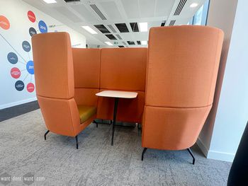 Used Orangebox acoustic sofa booth