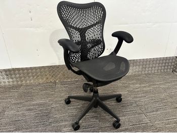 Used Herman Miller Mirra 2 Chairs with Adjustable Lumbar in Black