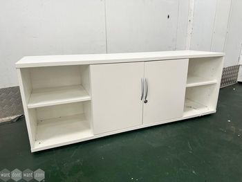Used 1600mm storage unit with cupboards and shelves 