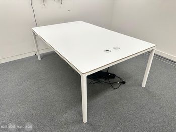 Used 2000mm meeting table with ply edge
