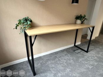 Used 2200mm high oak table 