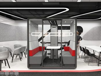 New Hush meet acoustic pod - rated class A per ISO 23351-1