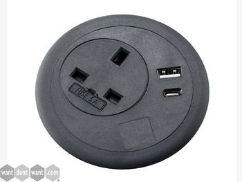 New in-desk power grommet 