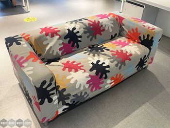 Used 2-seater sofa in funky fabric